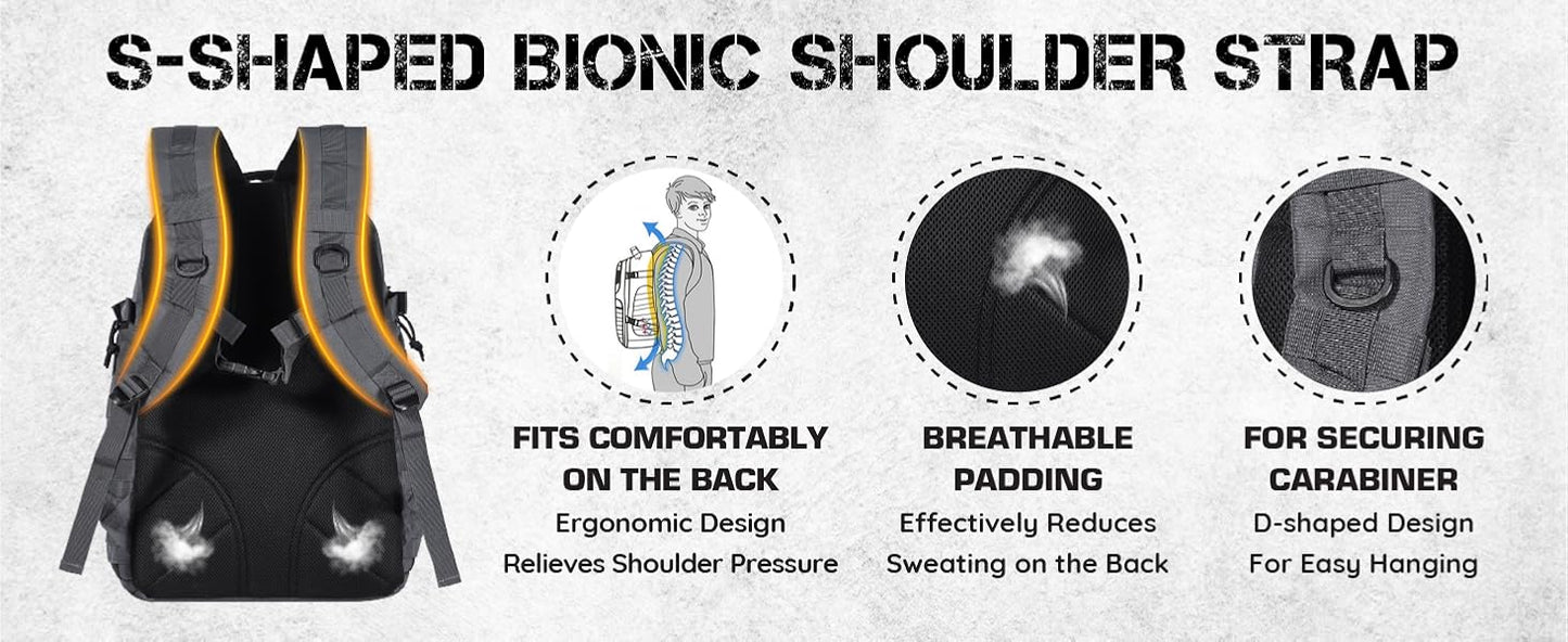 35L Tactical Backpack - Grey