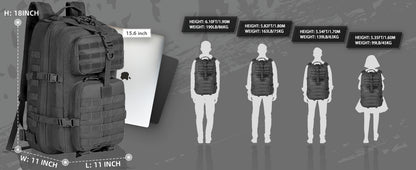40L Military Backpack - Grey