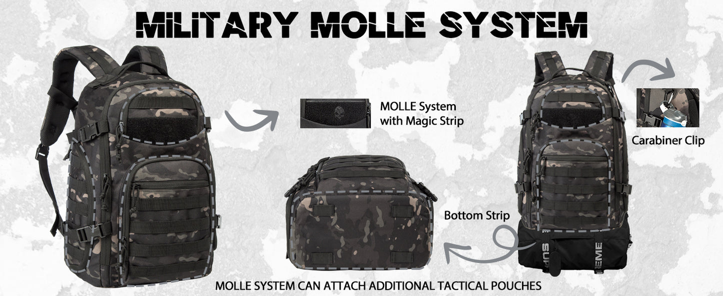 35L Tactical Backpack - Camouflage