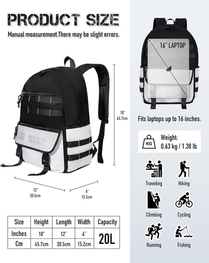 20L Tactical Backpack - White