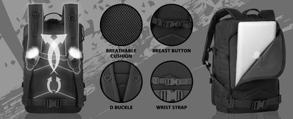 40L Military Backpack - Black