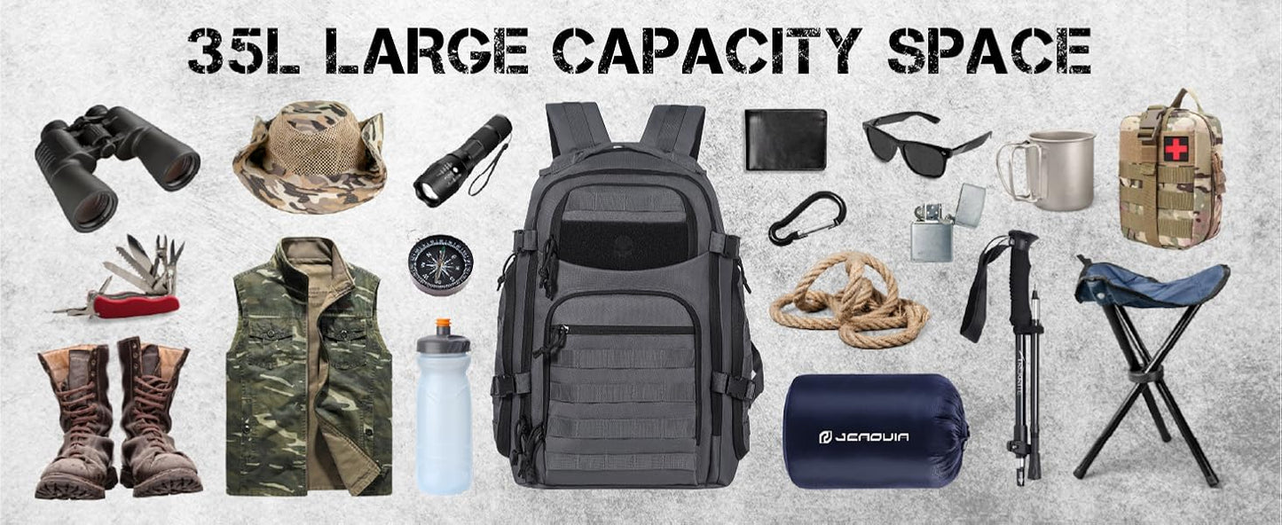 35L Tactical Backpack - Grey