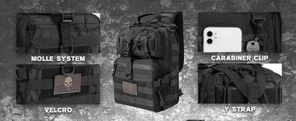 15L Tactical Sling Bag - Black