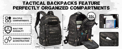 35L Tactical Backpack - Camouflage